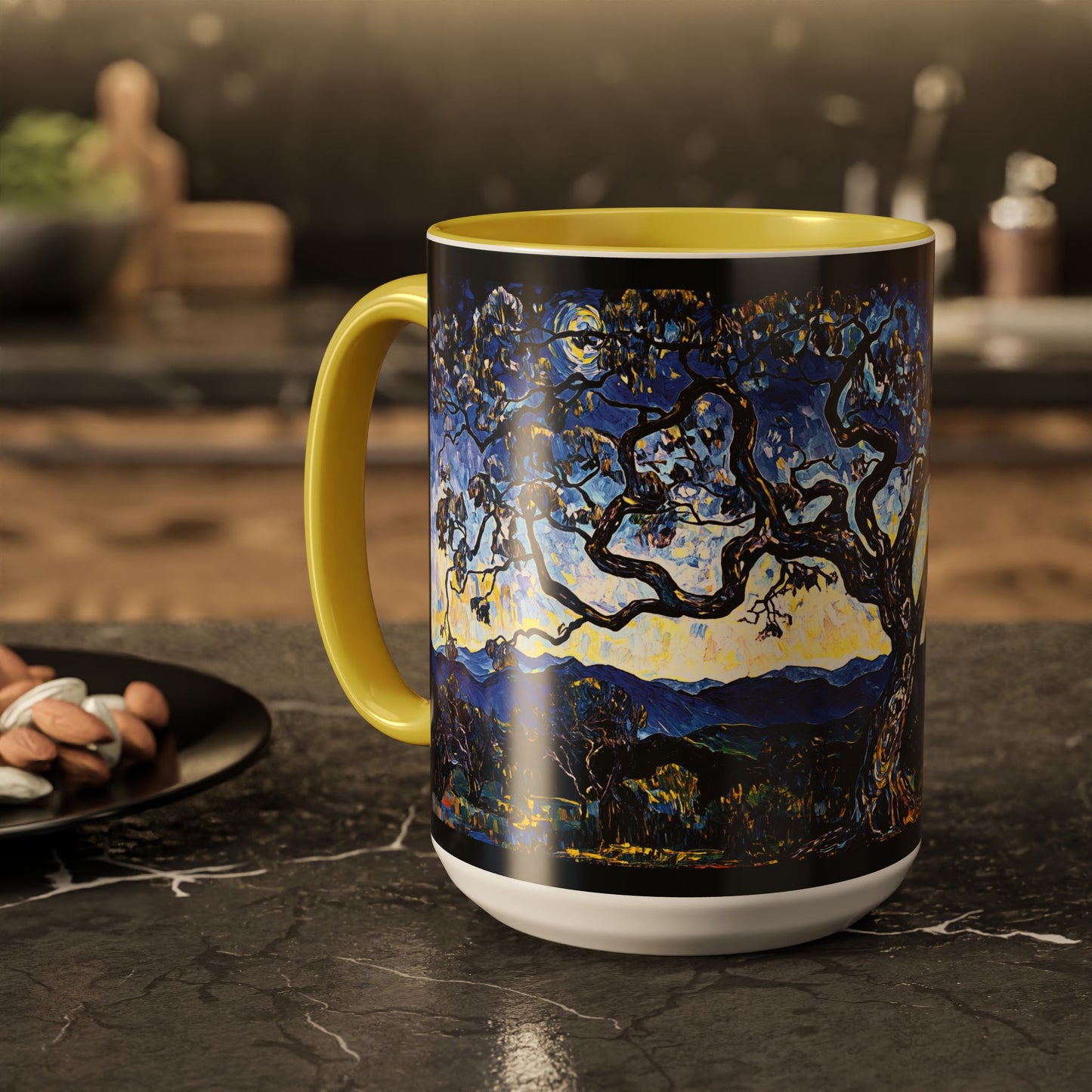 "Crann na Beannachd (Gaelic) - Tree of Blessing (English)", Colorful Mugs (11oz & 15oz)