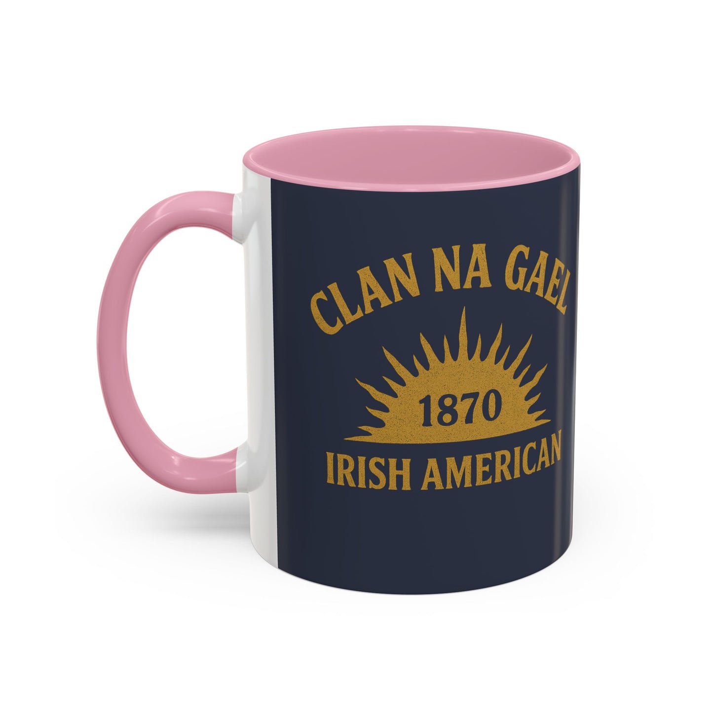 "Clan na Gael - Irish American", Colorful Mugs (11oz, 15oz) (Blue Burka Grey)