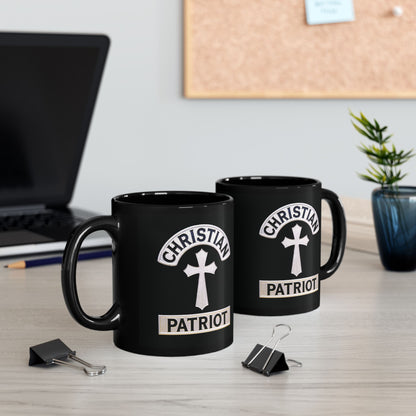 "Christian Patriot" #01, Black Mug (11oz & 15oz)