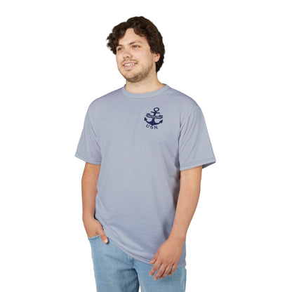 "USN Anchor", Unisex T-shirt (Bulkhead Grey)