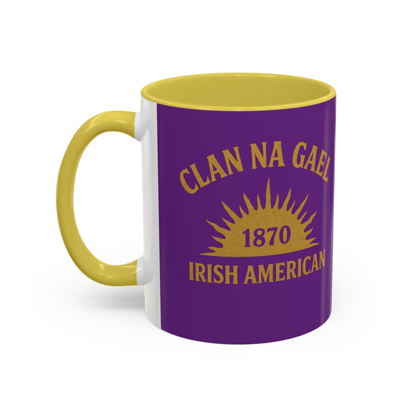 "Clan na Gael - Irish American", Colorful Mugs (11oz, 15oz) (Vesper Violet)