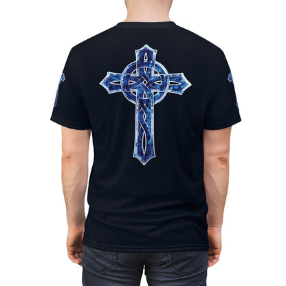 "Soldier of Christ", Unisex T-shirt (Blackstone Blue)
