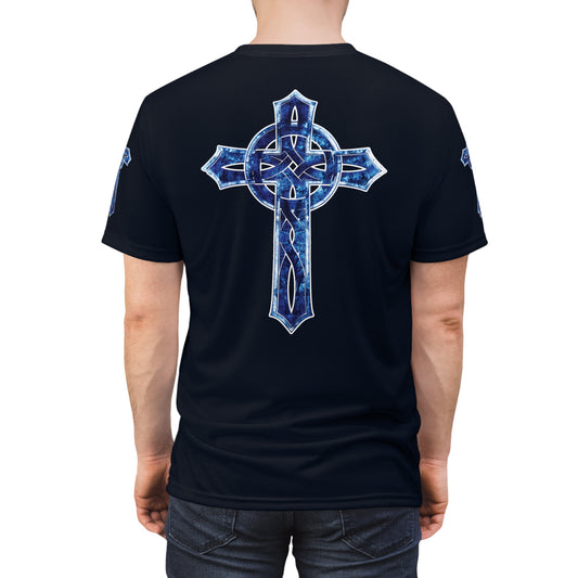 "Soldier of Christ", Unisex T-shirt (Blackstone Blue)