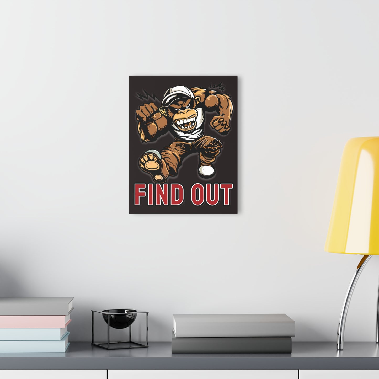 "Find Out", Acrylic Wall Prints (French Cleat Hanging) (Licorice Black)