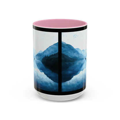 "Connected in Silence - Psalm 46:10", Colorful Mugs (11oz, 15oz)
