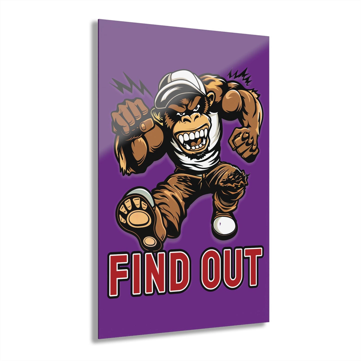 "Find Out", Acrylic Wall Prints (French Cleat Hanging) (Vesper Violet)