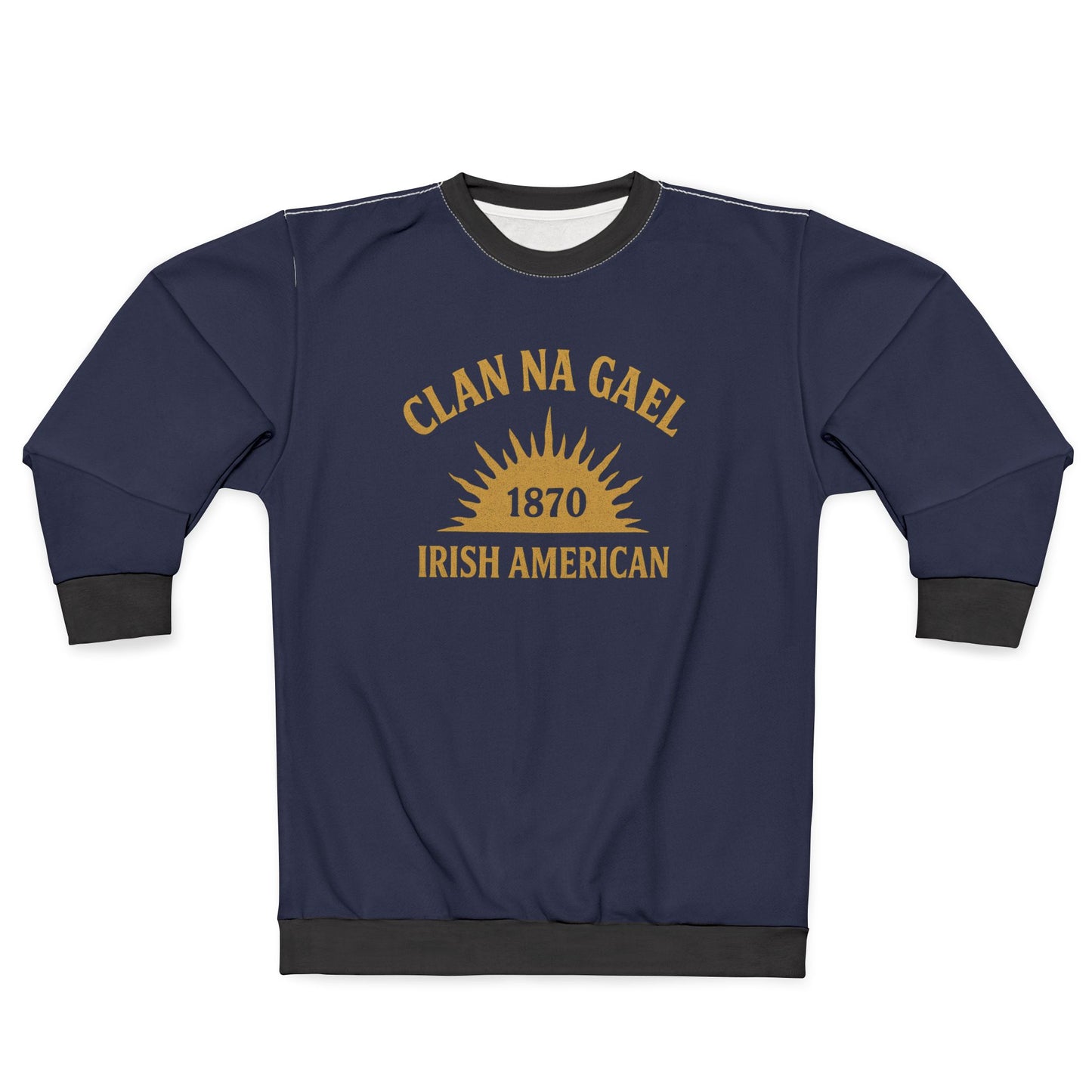 "Clan na Gael - Irish American", Unisex Sweatshirt (Mariana Blue)