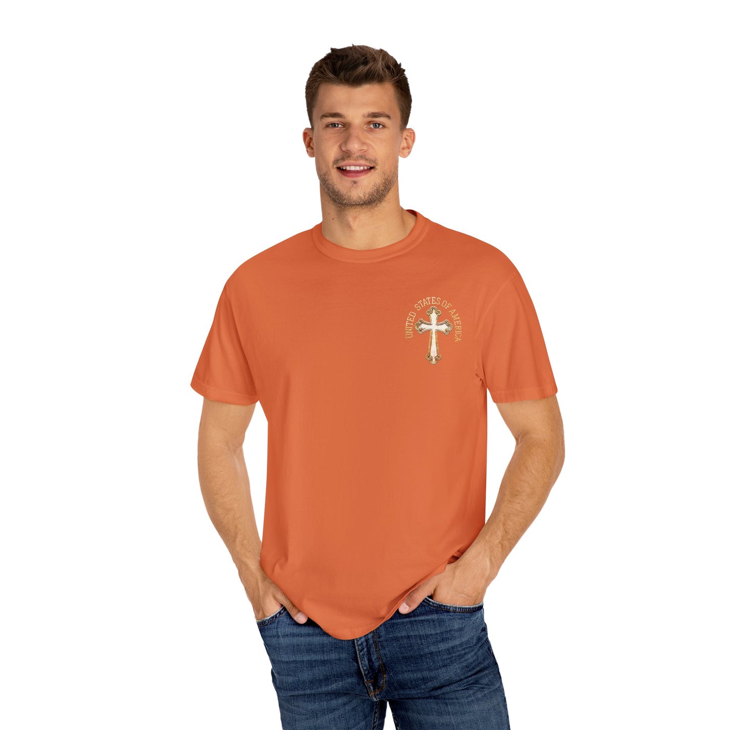 "USA Gold Cross", Unisex T-shirt