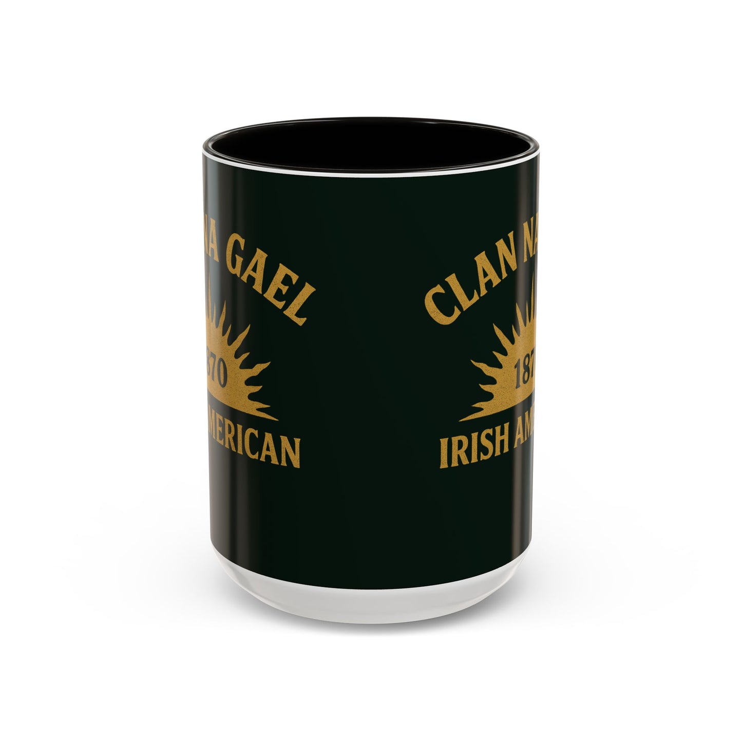 "Clan na Gael - Irish American", Colorful Mugs (11oz, 15oz) (Túath Green)