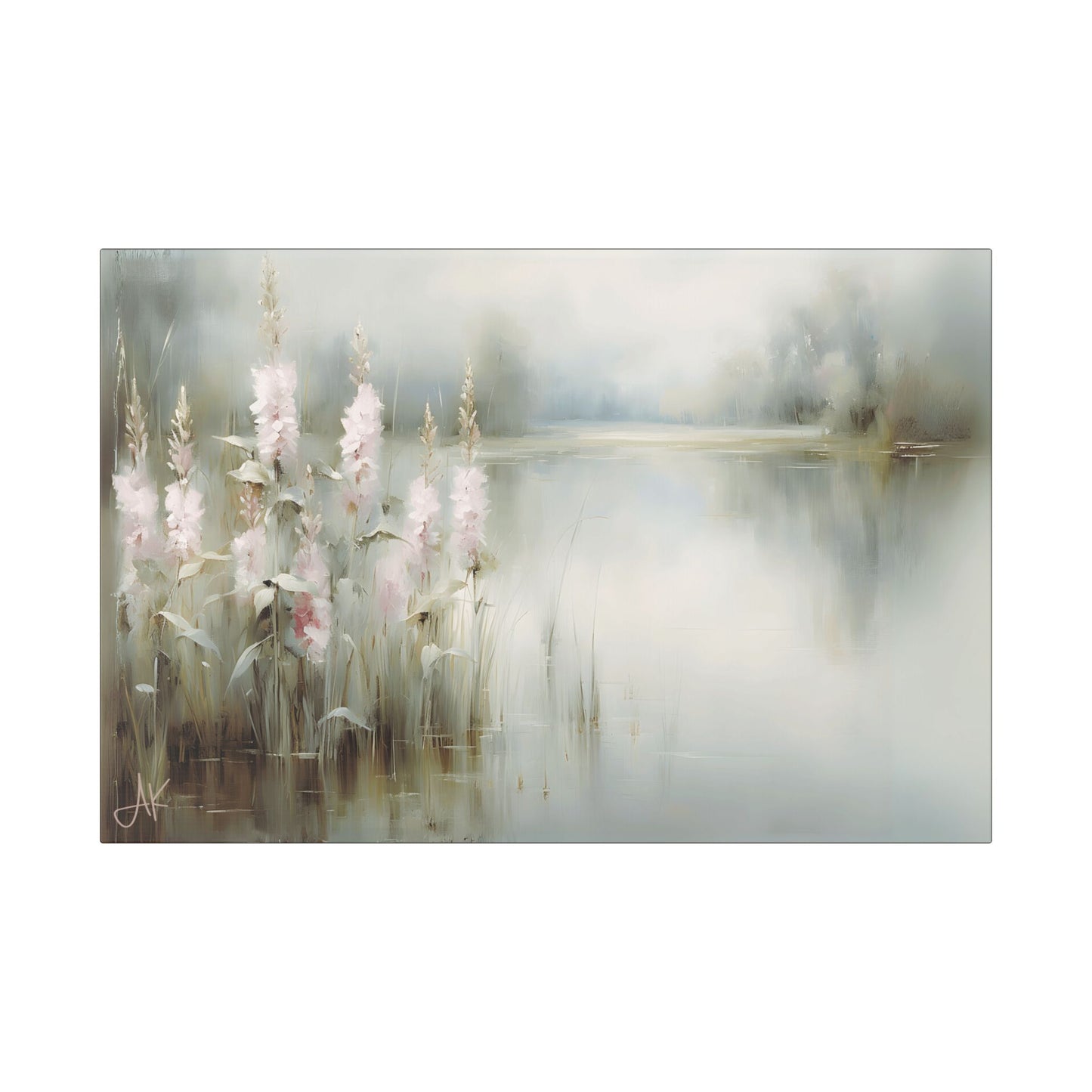 "Pink Rushes", Fine Art Classic Stretched Canvas