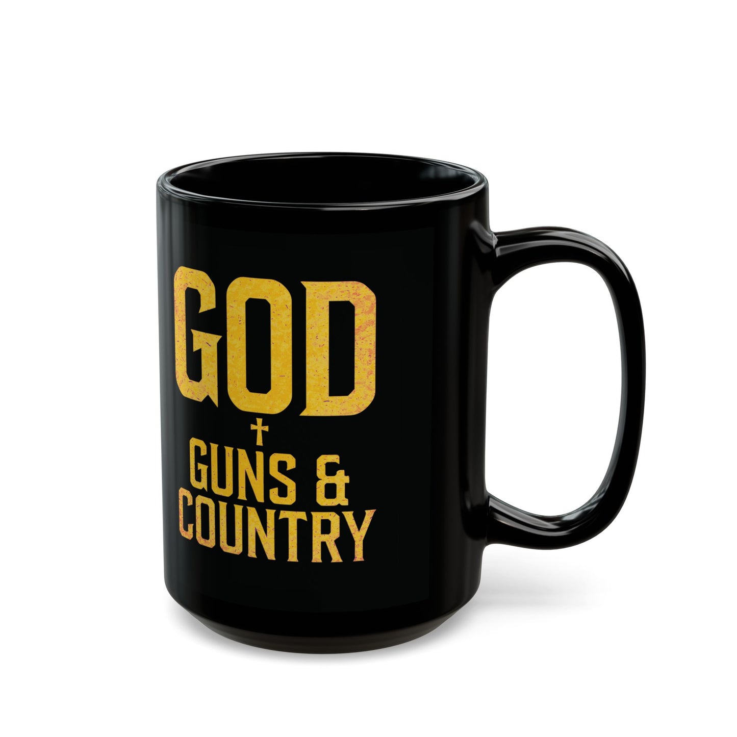 "God, Guns & Country" #02, Black Mug (11oz & 15oz)