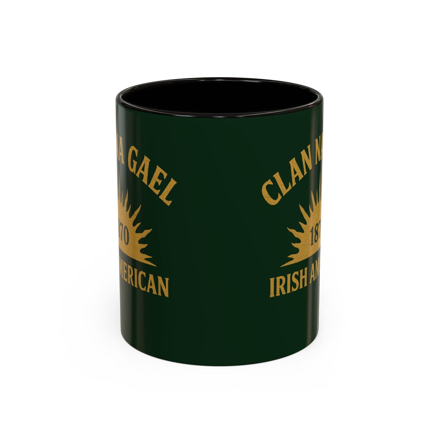 "Clan na Gael - Irish American", Colorful Mugs (11oz, 15oz) (Fenian Green)