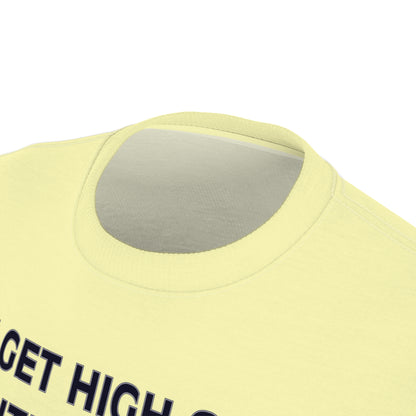"Intelligent Conversation", Unisex T-shirt (Lamenters Yellow)