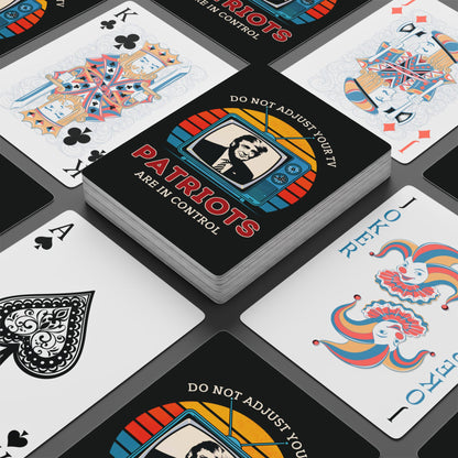 "Patriots are in Control" #01, Political Playing Cards (70's Black)