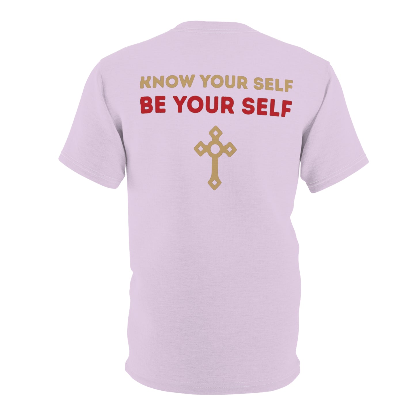 "Know Your Self", Unisex T-shirt (Floridian Blush)