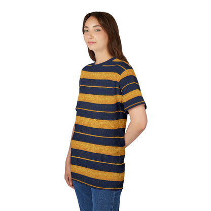"Golden Ensign", Unisex Tee (Ensign Blue Collar)