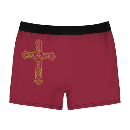 "Clan na Gael - Irish American", Men's Boxer Briefs (Fénechas Red)