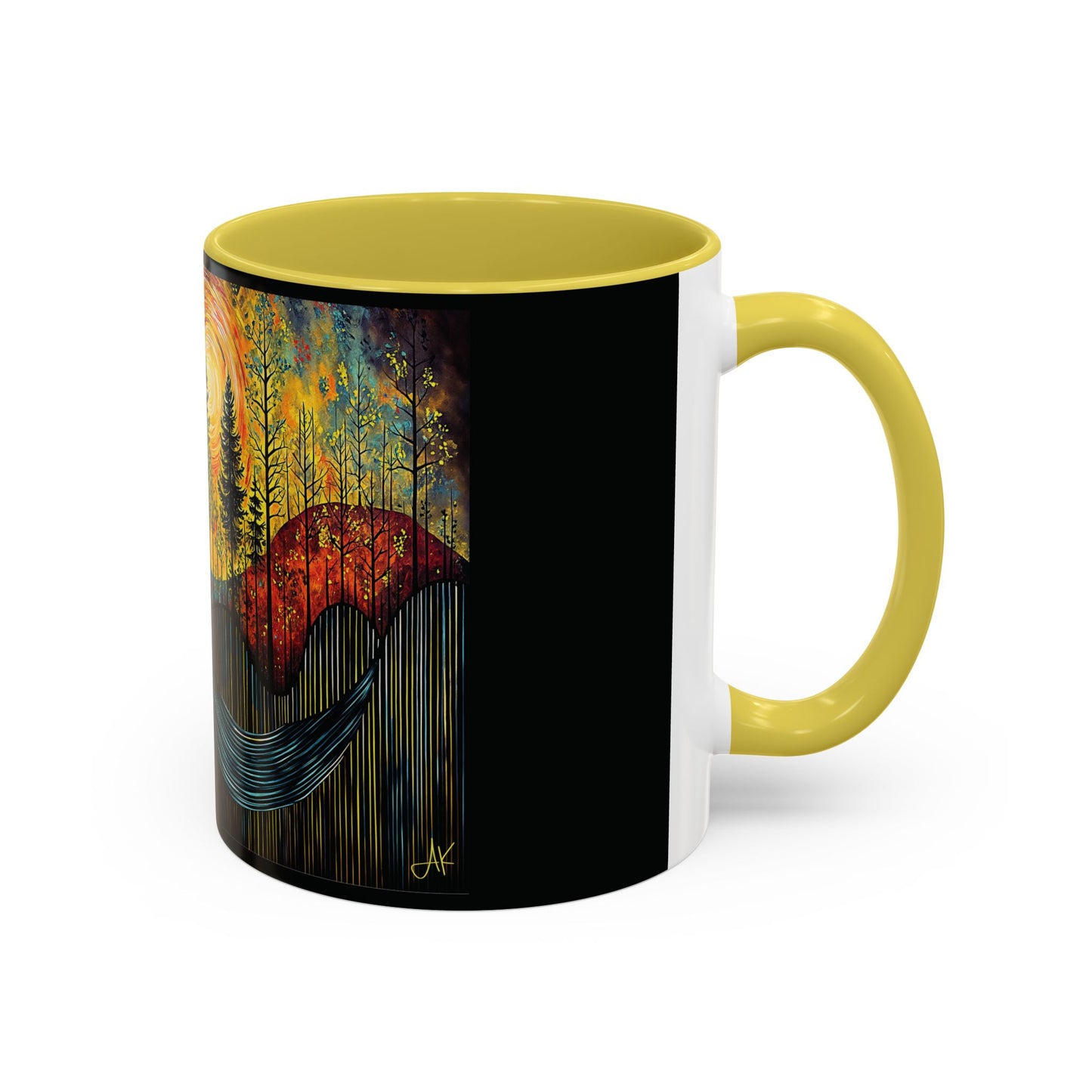 "Sacred Resonance", Colorful Mugs (11oz, 15oz)