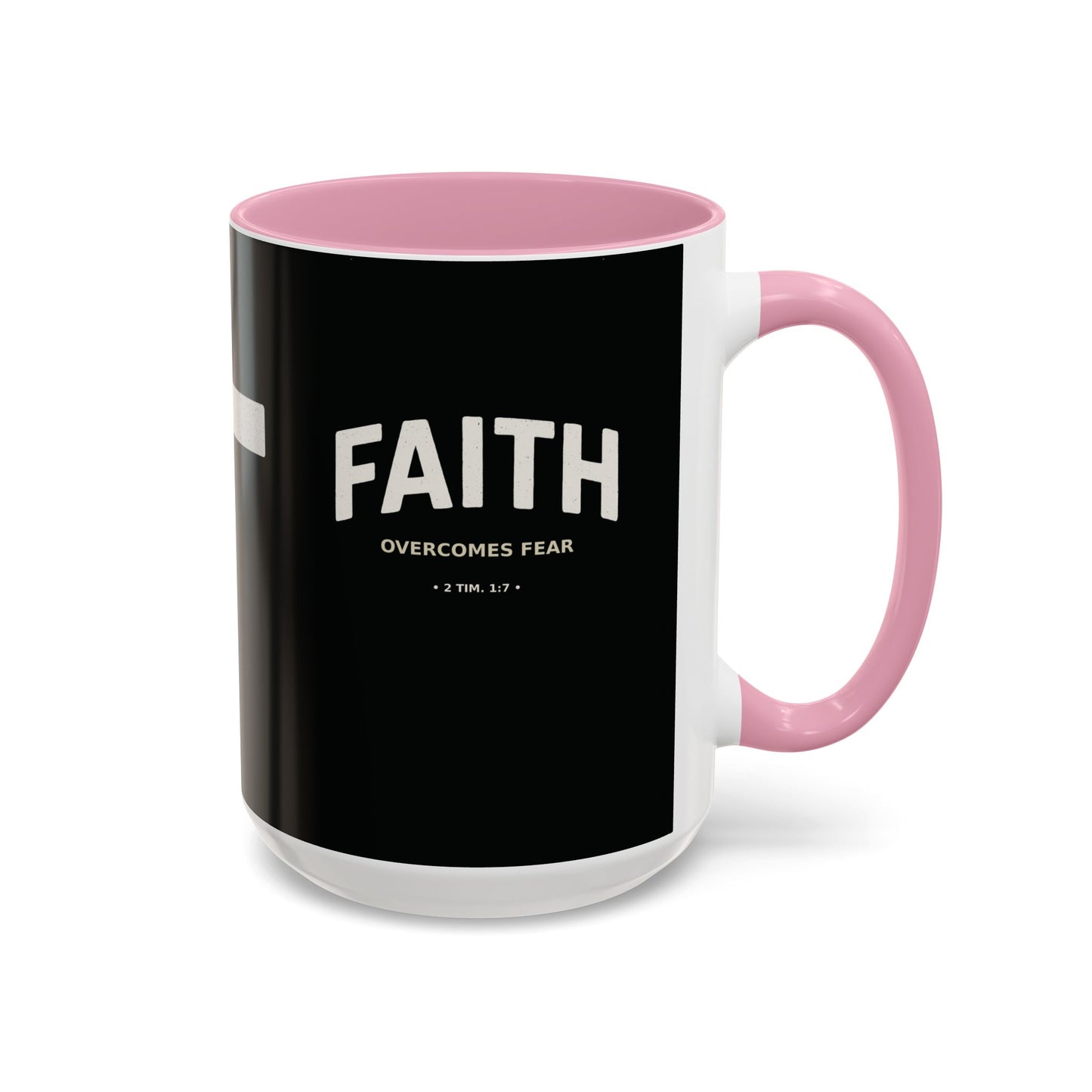 "Faith Overcomes Fear", Colorful Mugs (11oz, 15oz)