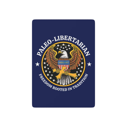 "Paleo-Libertarian" #01, Political Playing Cards (Norway Blue)