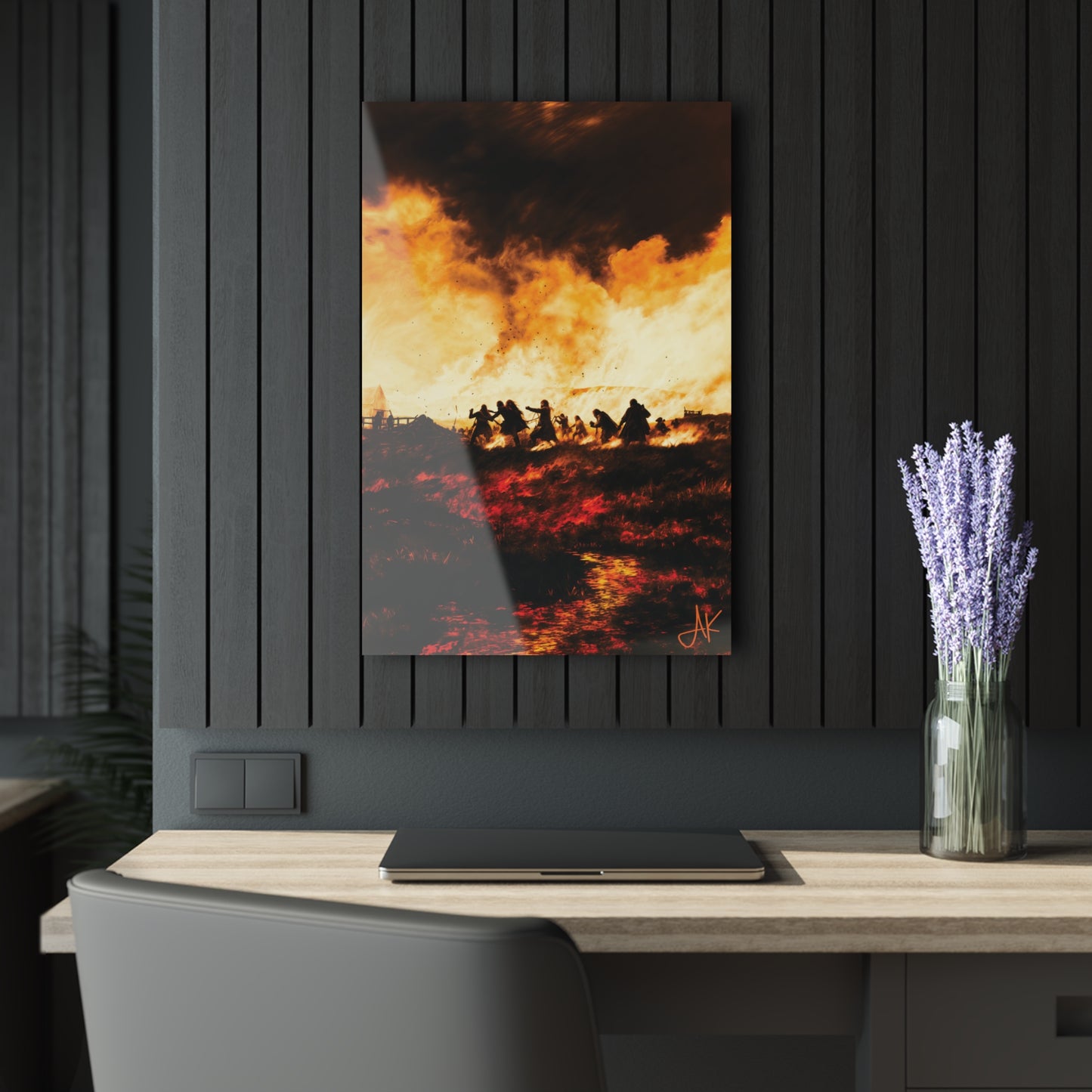 "Clan Skirmish", Fine Art Acrylic Wall Prints (French Cleat Hanging)