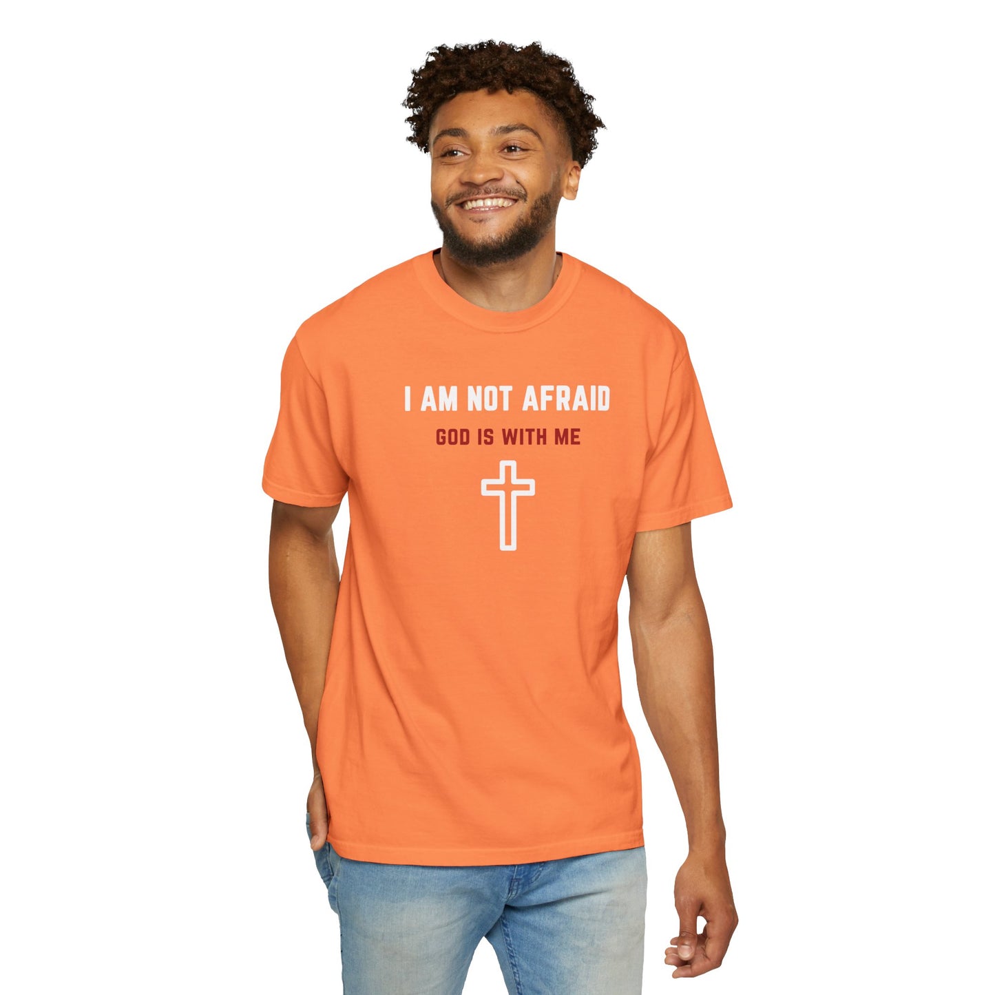 "I am not Afraid", Unisex T-shirt (Dark Colors)