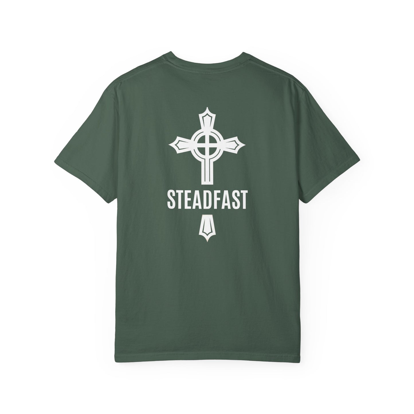 "Steadfast Cross in White", Unisex T-shirt