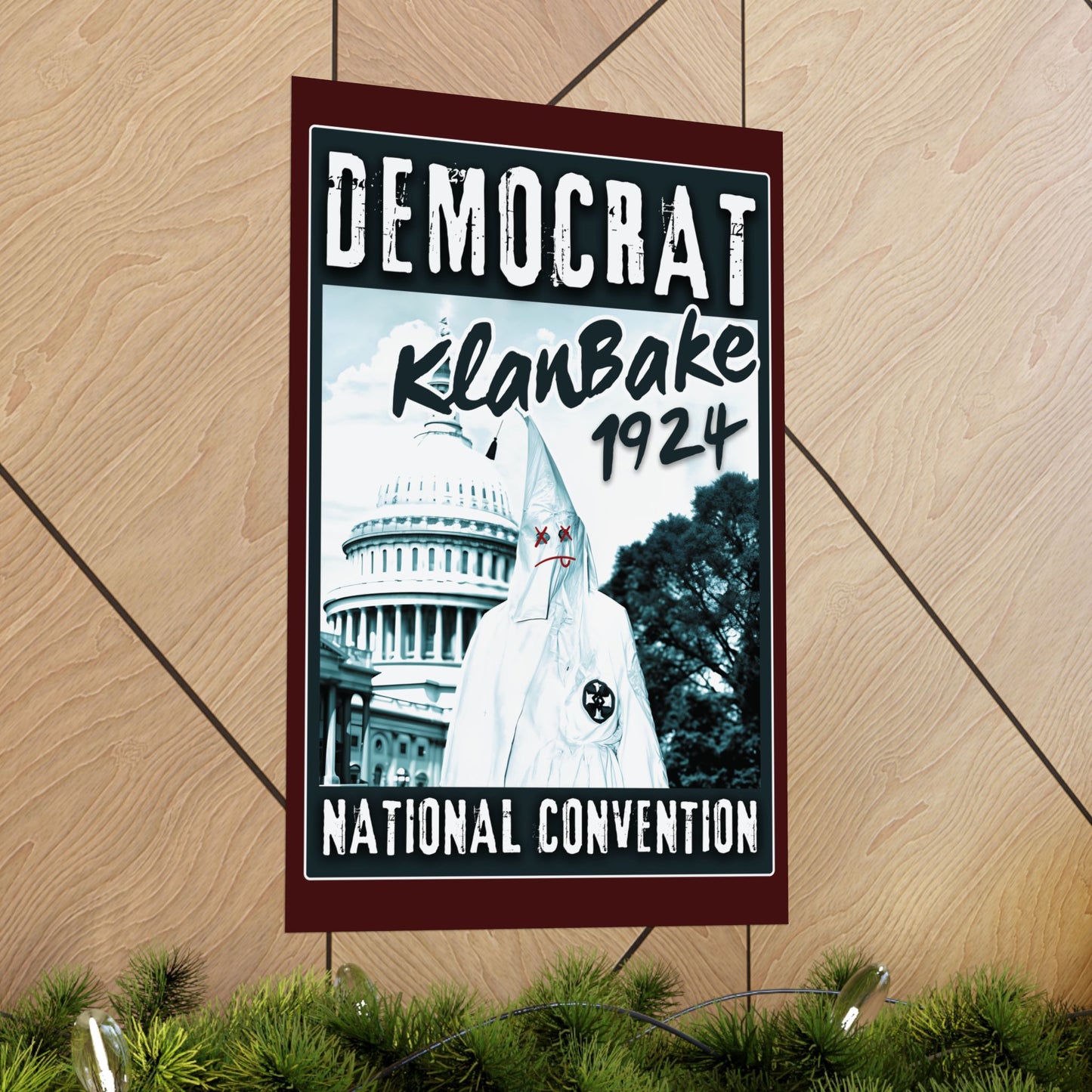 "Democrat KlanBake 1924", Matte Poster (Nine Tails Red)