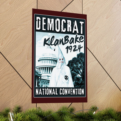 "Democrat KlanBake 1924", Matte Poster (Nine Tails Red)