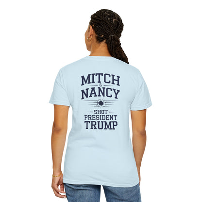 "Mitch & Nancy Shot President Trump", Unisex T-shirt