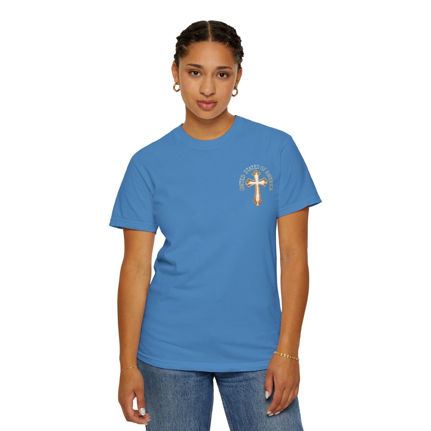 "USA Gold Cross", Unisex T-shirt