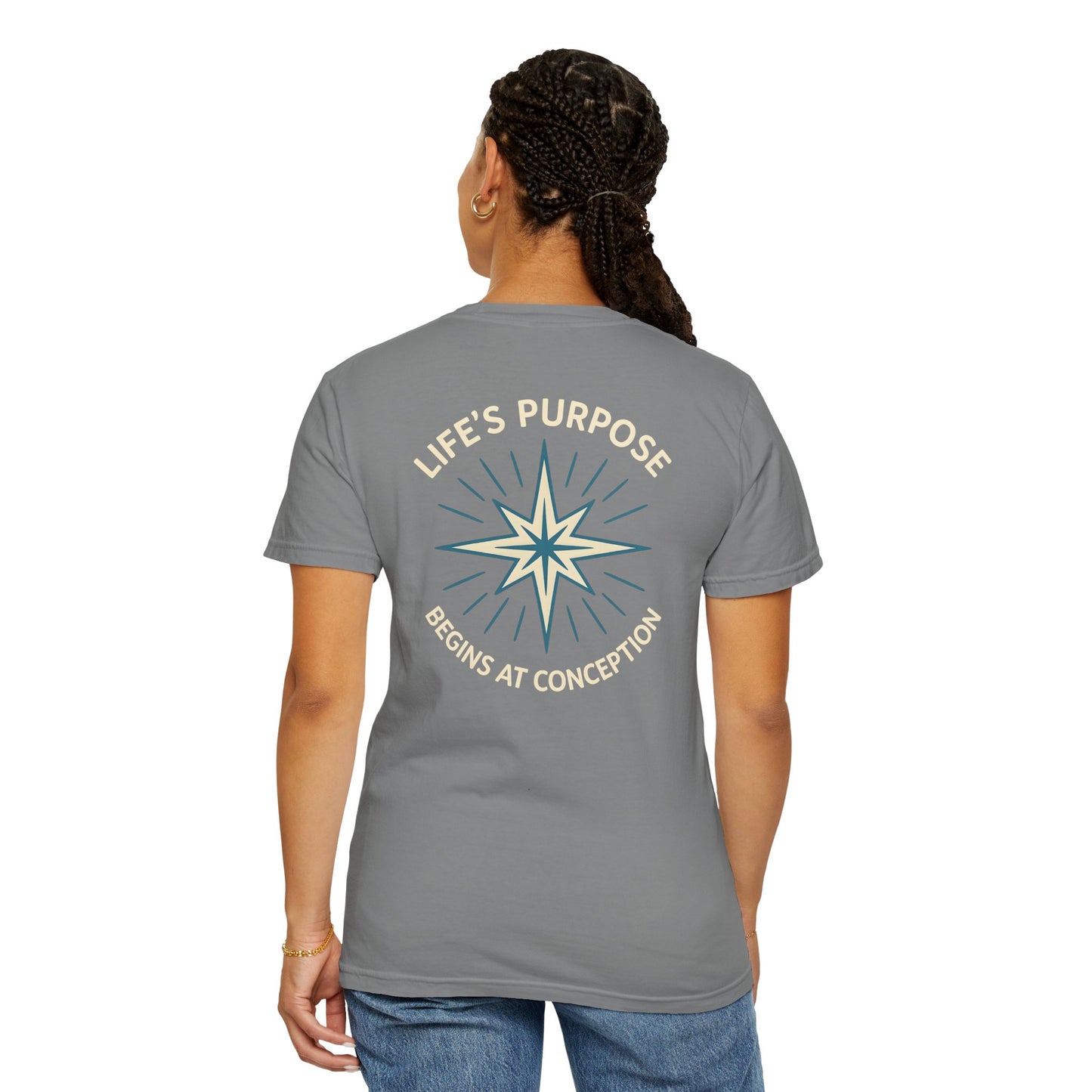 "Life's Purpose Begins at Conception #01", Unisex T-shirt