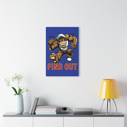 "Find Out", Acrylic Wall Prints (French Cleat Hanging) (Patriot Blue)
