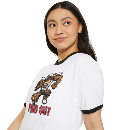 "Find Out" Unisex Cotton Ringer T-Shirt