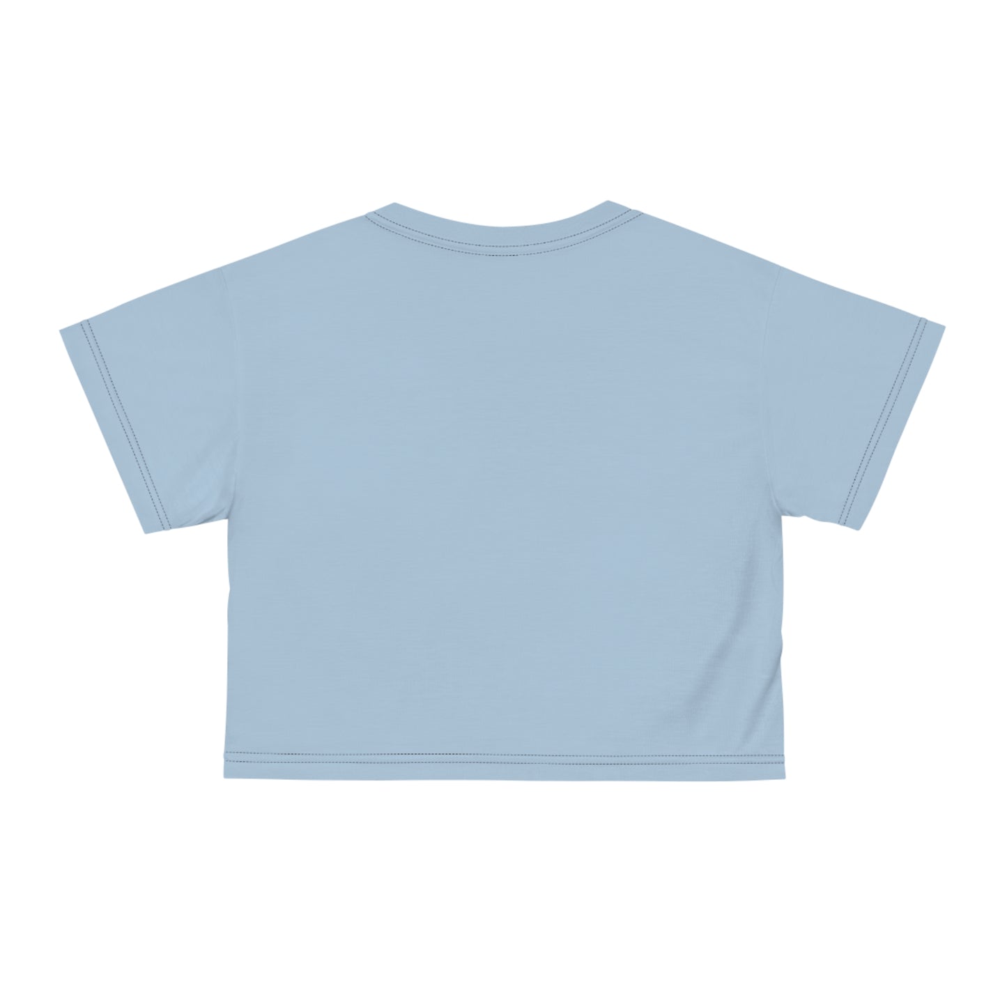 "Delicious Cherries", Crop Tee (Retro Sky)