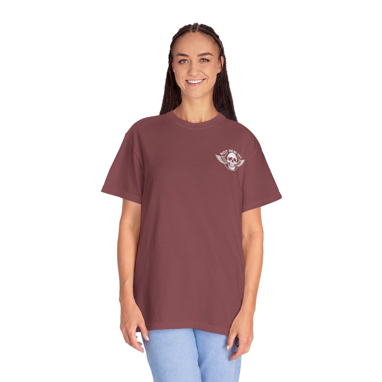 "Not Dead Yet - Winged Skull", Unisex T-shirt