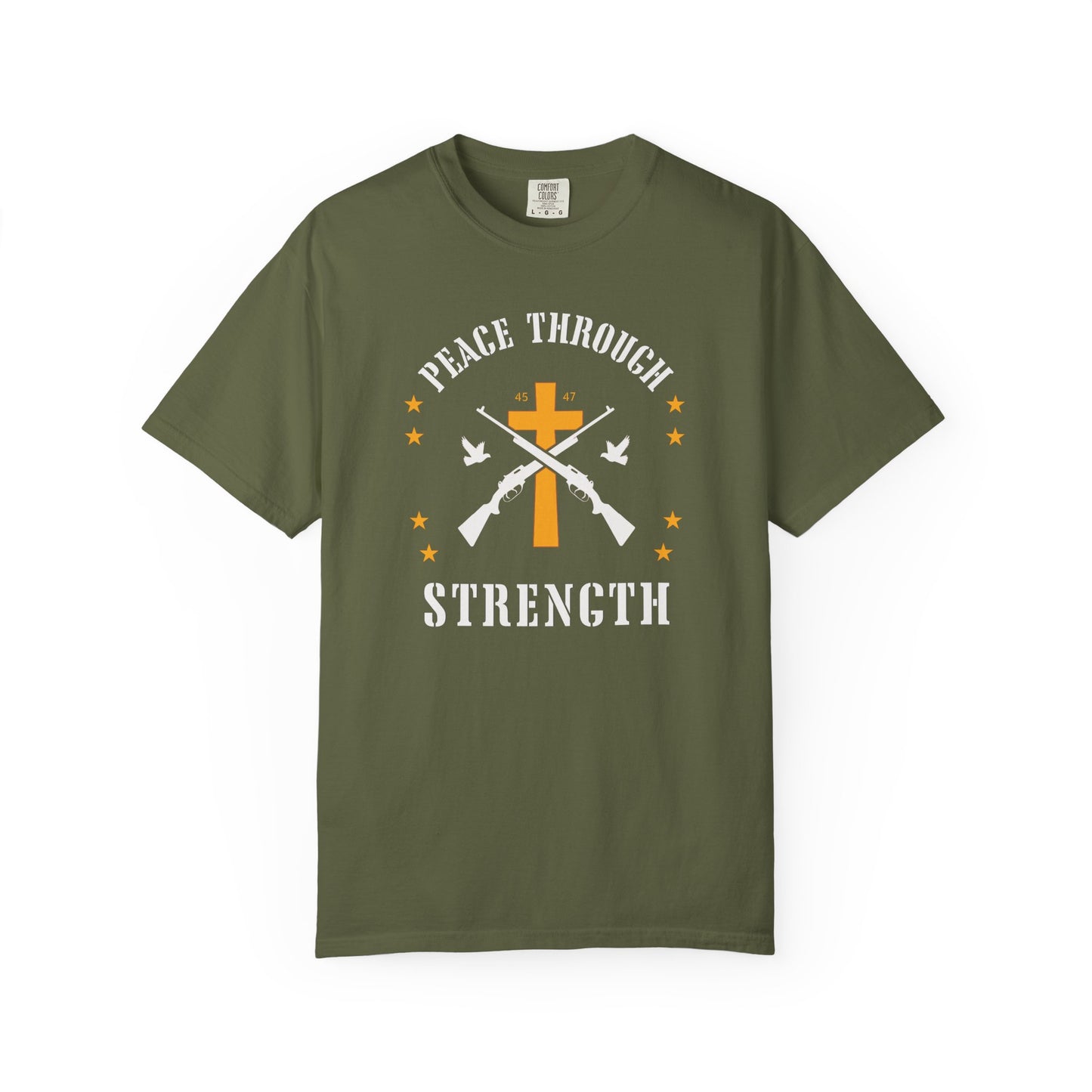 "Peace Through Strength" #01, Unisex T-shirt