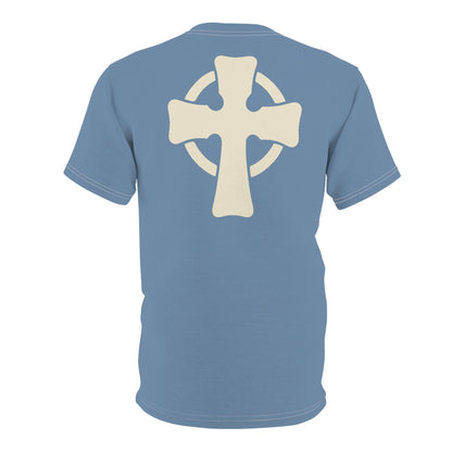 "Retro Jesus", Unisex T-shirt (Faded Denim)