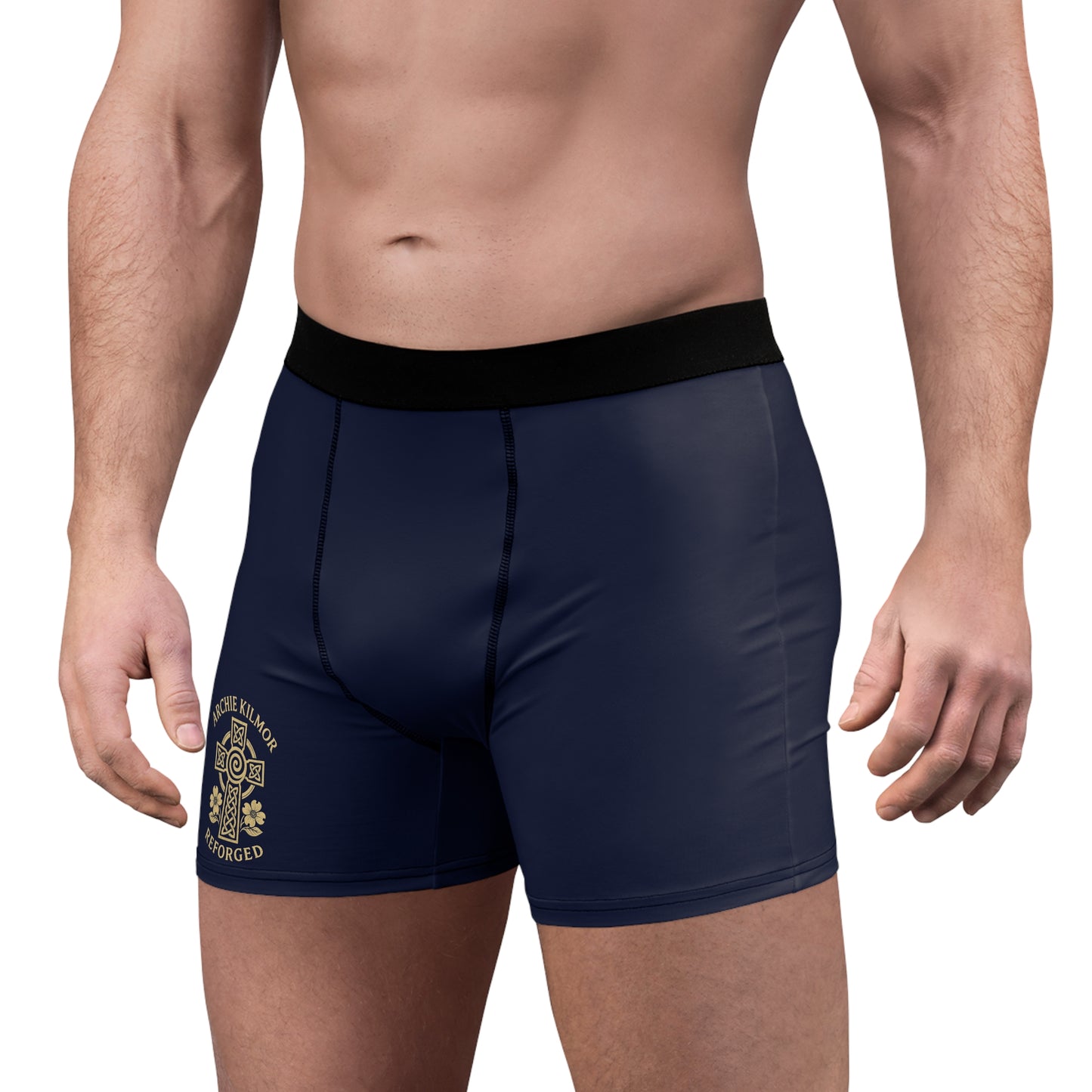 "Archie Kilmor Cross - Reforged" #01, Men's Boxer Briefs (Regal Indigo Blue)