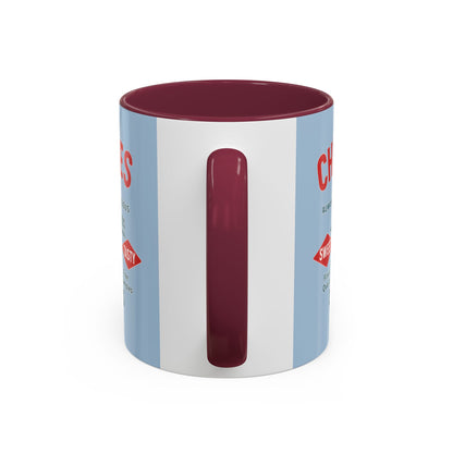 "Delicious Cherries", Colorful Mugs (11oz, 15oz) (Retro Sky)