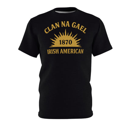 "Clan na Gael - Irish American", Unisex T-shirt (Raven Black)