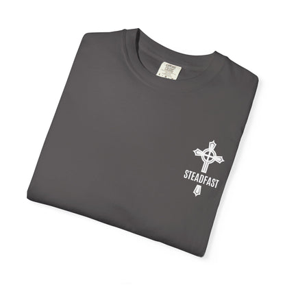 "Steadfast Cross in White", Unisex T-shirt