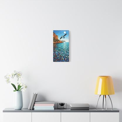 "Sky Kin VII – Gannet in the Glittering Noon", Fine Art Matte Canvas, Stretched, 1.25"