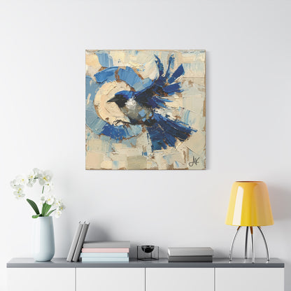 "Liberty Blue Bird", Fine Art Matte Canvas, Stretched, 1.25"