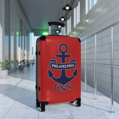 "USN Anchor", Suitcase (Spring Cherry Red)