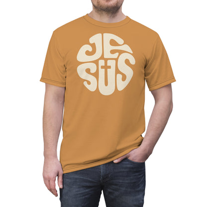 "Retro Jesus", Unisex T-shirt (Saffron Strands)
