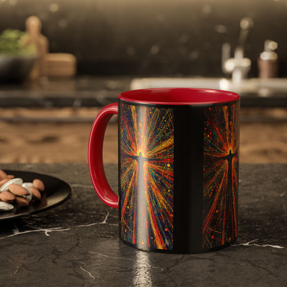 "Born Again in His Radiance - Isaiah 60:1", Colorful Mugs (11oz & 15oz)