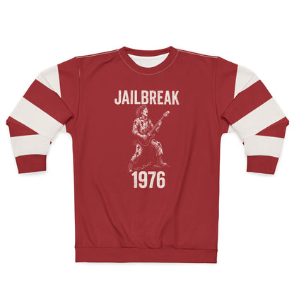 "Jailbreak 1976", Unisex Sweatshirt (Cherry Red)