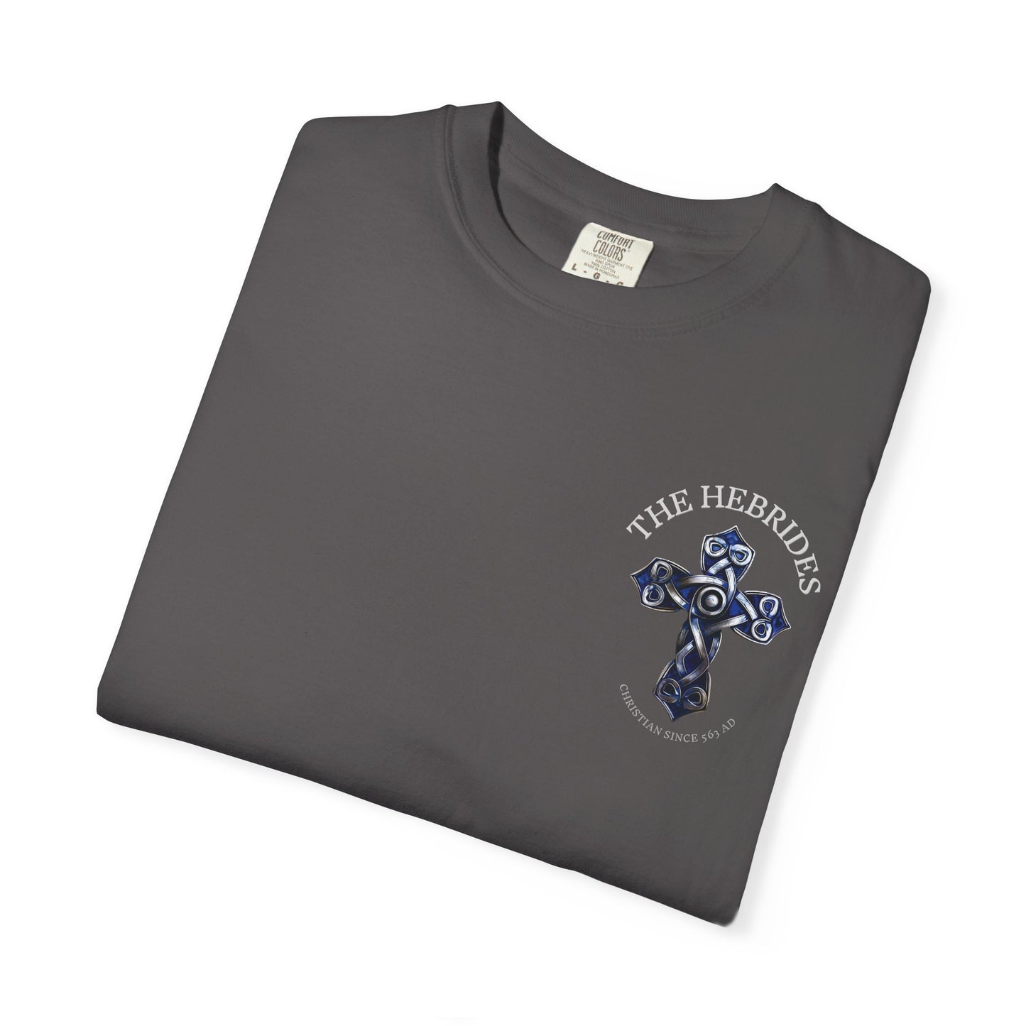 "The Hebrides - Christian since 563 AD", Unisex T-shirt