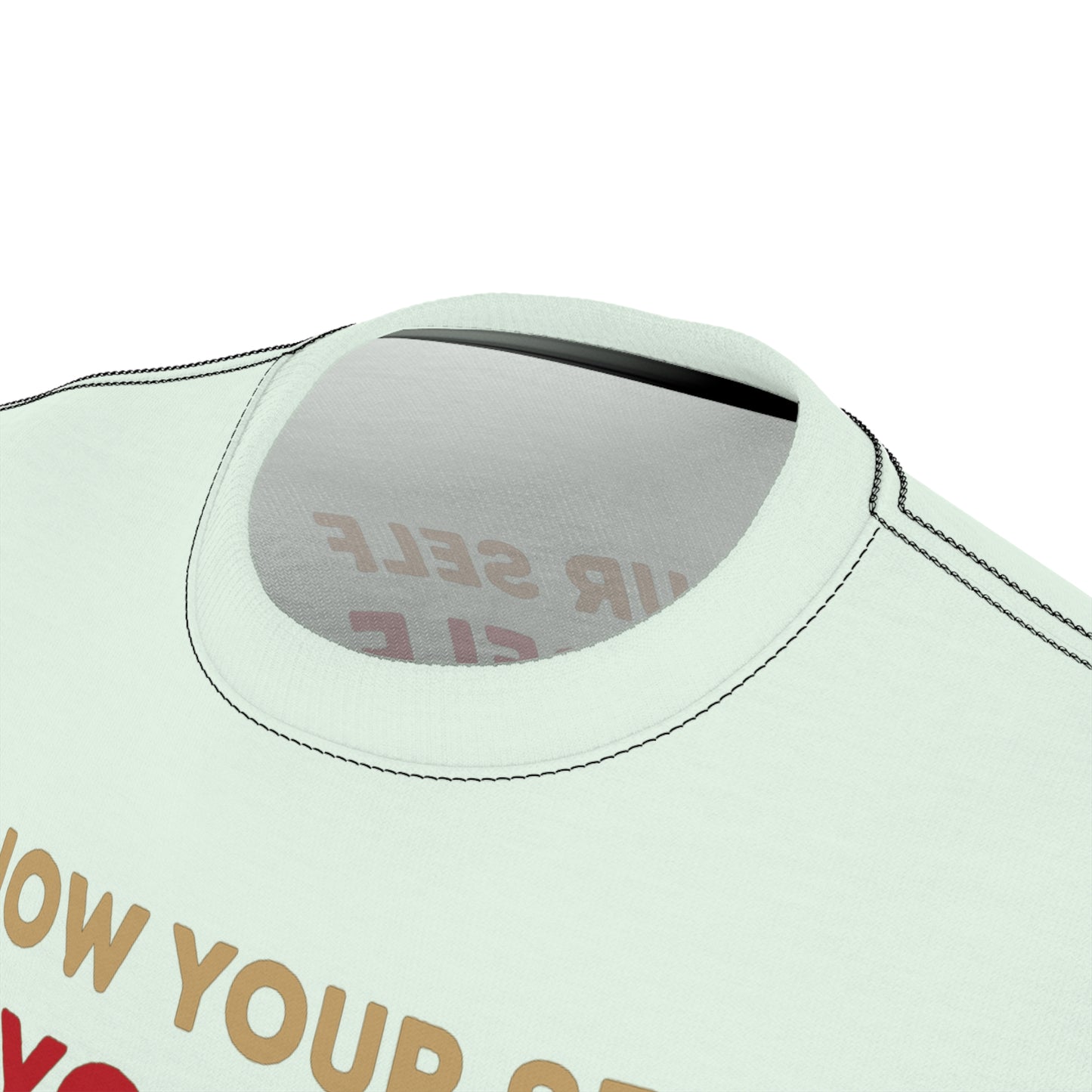 "Know Your Self", Unisex T-shirt (Spring Mint)